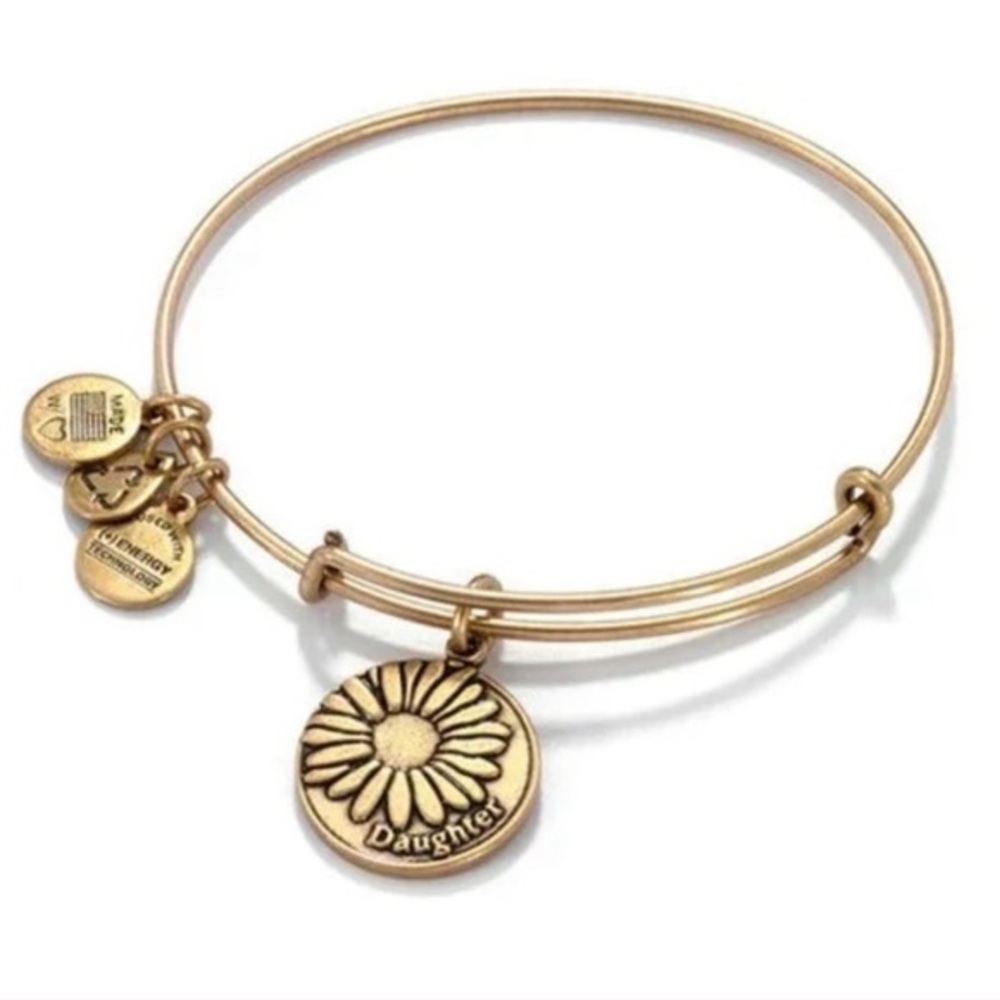 Gold Alex and Ani Daughter Daisy Bangle